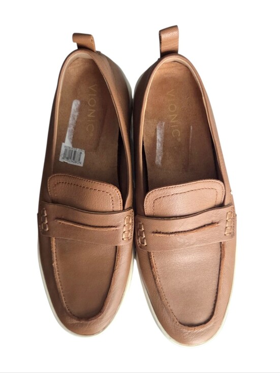 Vionic Shoes - Vionic Tan Leather Uptown Loafer Women's Size 9.5 Preppy
